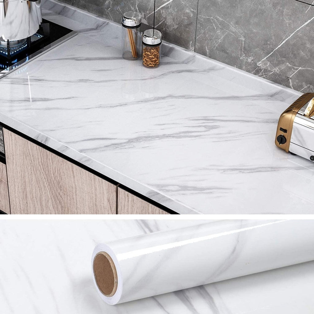 Kitchen Oil-proof Waterproof Stickers Aluminum Foil Kitchen Stove Cabinet Self Adhesive Wall Sticker DIY Wallpaper 24 inch by 78 inch  60cm by 200cm Kitchen Sticker