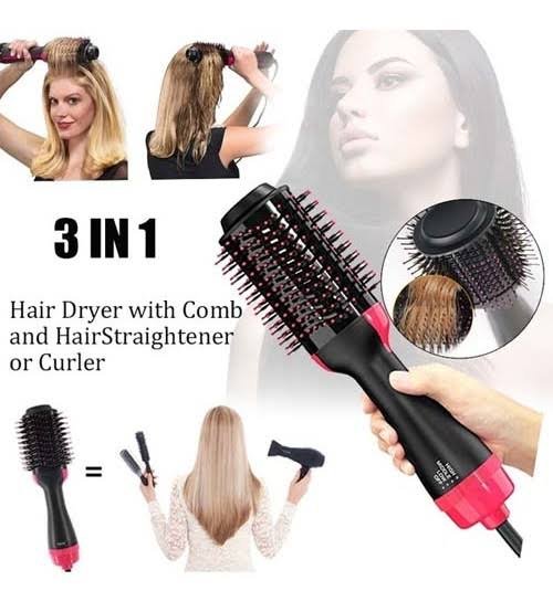 3in1 hair dryer + curler+ hair straightener machine