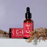 Nirvana Botanics Vitamin C + E Serum - 15ml | ANTI ACNE &amp; GLOWING SERUM VITAMIN C + E