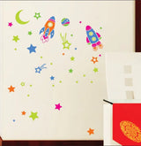 Really cute wall sticker with spaceships. size 50x70 dm570174