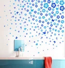 SYGA Bedroom Living Room Flower Wall Sticker Sky Blue size 20x40