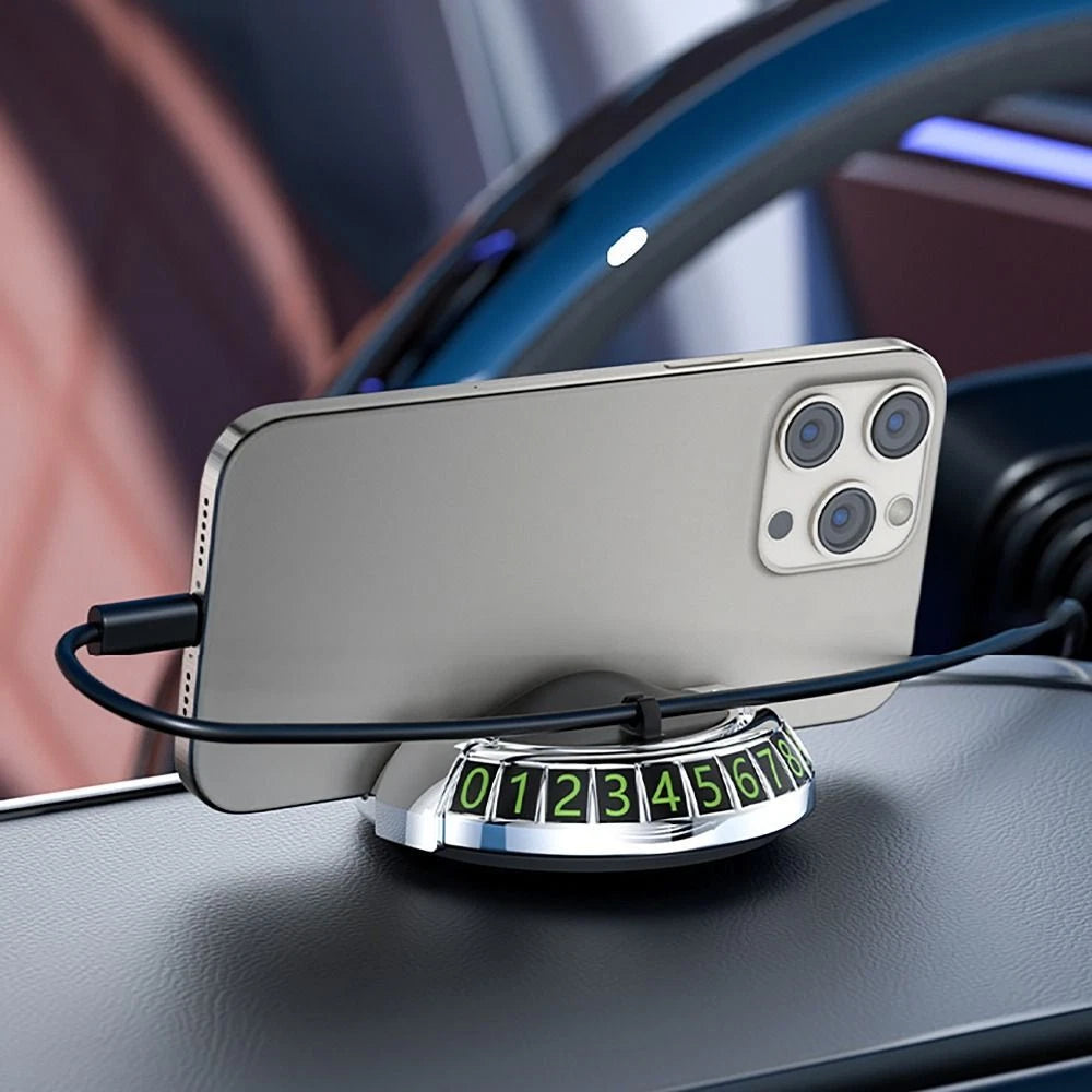 2 in 1 Dashboard Car Phone Holder with Navigation Bracket - 360° Rotation Phone Bracket For Car Use - Random Color