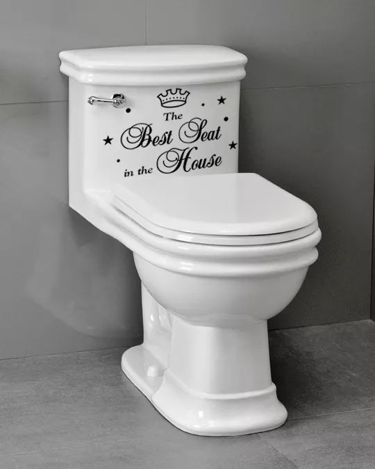 Bathroom Sticker Best Seat Vinyl Home DIY Fun Decal Waterproof Sticker