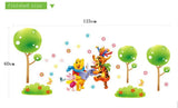 Wandtattoo Wandsticker Baby Winnie Pooh Tigger Wandaufkleber Disney Kinderzimmer size 60x90 dlx129l