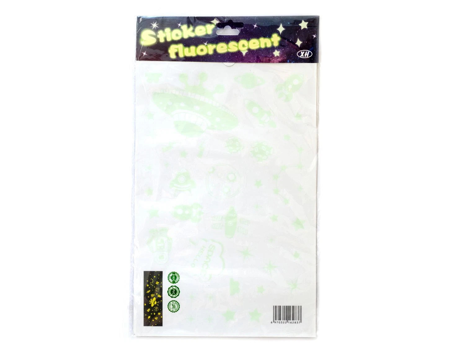 Illuminated sticker space mini blings starry sky wall sticker luminous stars sticker- size 20x30 xh0182c