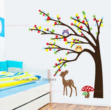 Ketsicart Home Room Detail DIY Mural Cartoon Owl Deer Wall Sticker