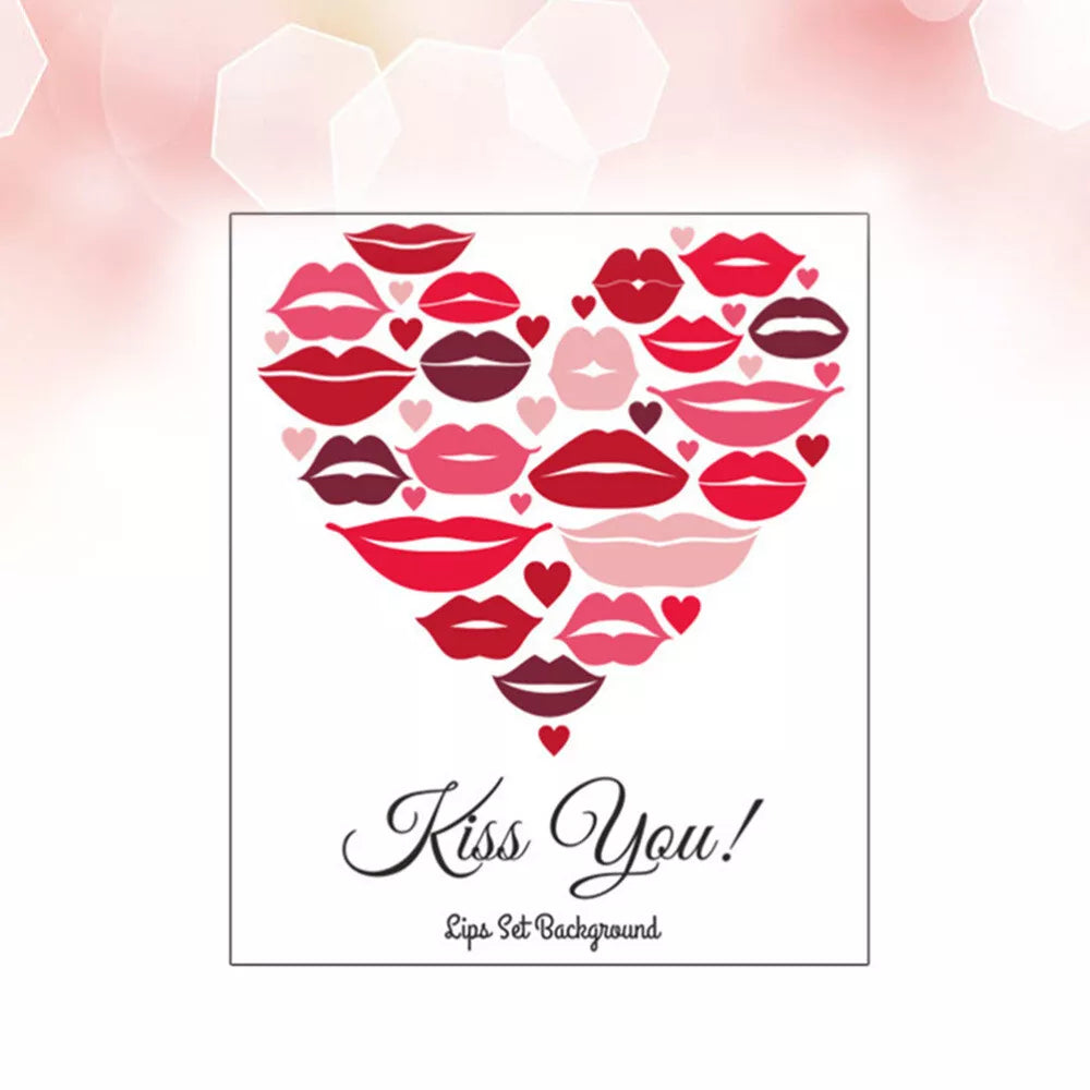 Romantic Red Lips Wall Stickers, Wedding Decoration, Decal, Living Room, Home Decor, Self-adhesive Wallpaper, Valentine's Day Mural size 50x70 sk6056