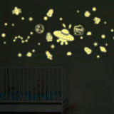 Illuminated sticker space mini blings starry sky wall sticker luminous stars sticker- size 20x30 xh0182c