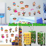 Removable Julius the Monkey Paul Frank Wall Sticker home decor Decor Kids Art size 50x70 ay7045