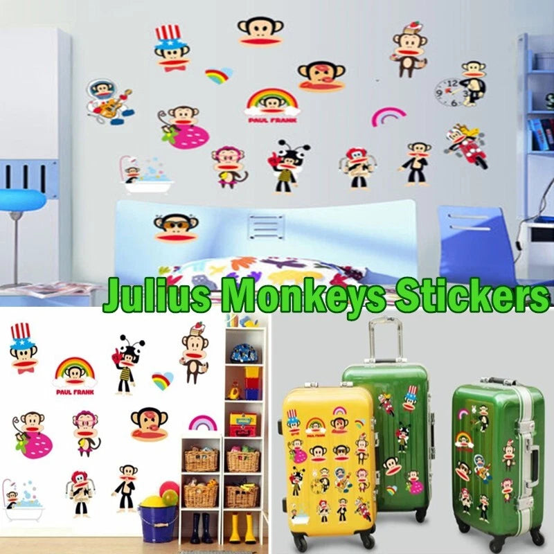 Removable Julius the Monkey Paul Frank Wall Sticker home decor Decor Kids Art size 50x70 ay7045