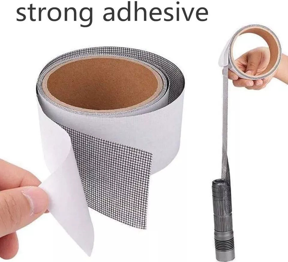 Mesh Roll Tape Window Screen Repair Patch | Keep Mosquitoes Out with Our Anti-Insect, Self-Adhesive Mesh Patch Tape - 2 meter