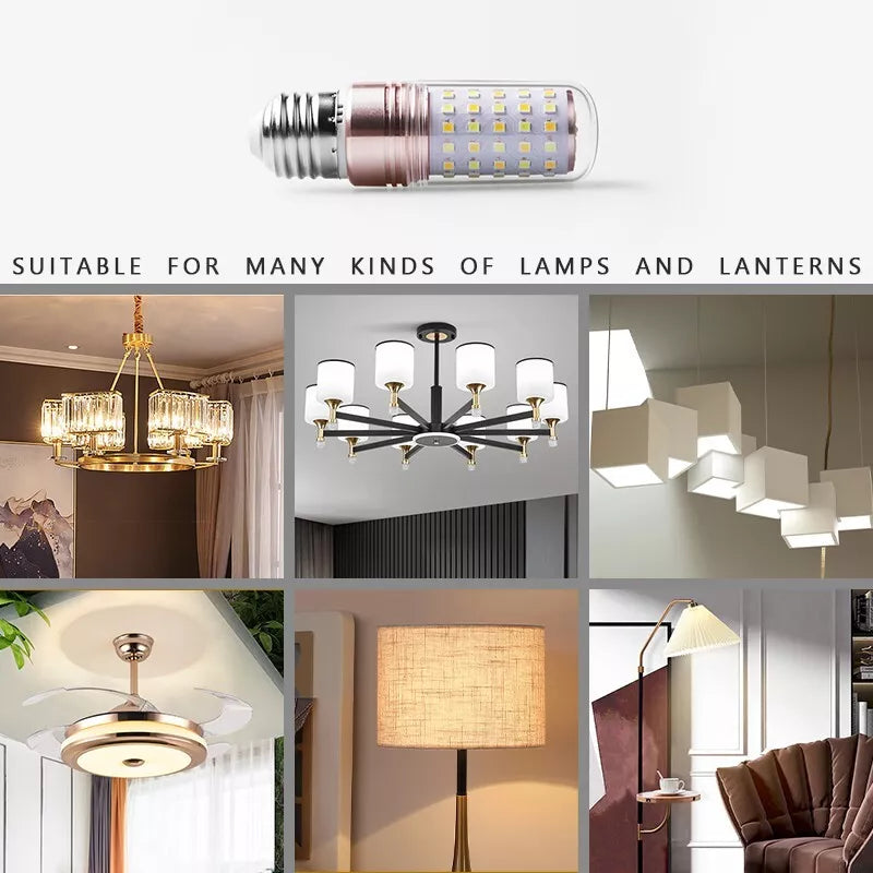 E27 LED Corn Light Lamp Bulb | 3 in 1 light modes Chandelier, Candle LED Light For Home &amp; Decoration - 12W/16W - 12 W