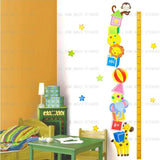 Animal Height Chart Measure Kids/Children Wall Stickers Nursery Decal Paper size 50x70 dm350026