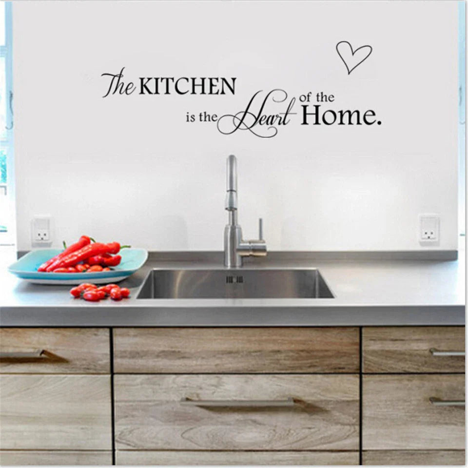 1pc Art Words Wall Sticker Family Decal Home Decoration Bedroom Removable ViY-sl