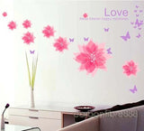 Flowers Blowing Wall Sticker  size 50x70 dm570077