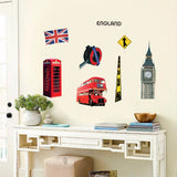 Removable Vinyl Wall Decal England London British Sticker Home Room DIY Decor size 50x70cm Ncs002