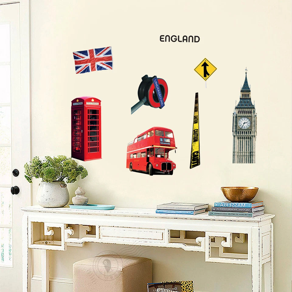 Removable Vinyl Wall Decal England London British Sticker Home Room DIY Decor size 50x70cm Ncs002
