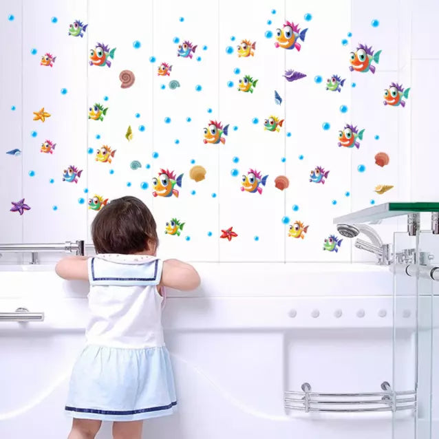 Underwater World Small Fish Wall Sticker Children Room Mural Decal Sks6020