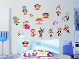 Removable Julius the Monkey Paul Frank Wall Sticker home decor Decor Kids Art size 50x70 ay7045