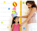 Animal Height Chart Measure Kids/Children Wall Stickers Nursery Decal Paper size 50x70 dm350026