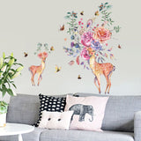 Floral Deer Decor/ Wall Art - SK9273 size 60x90