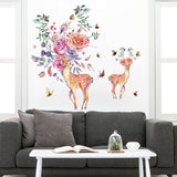 Floral Deer Decor/ Wall Art - SK9273 size 60x90