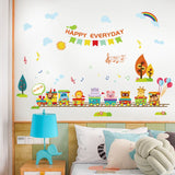 Happy Animals Train Ride Decor - Wall Art - SK9346