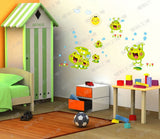 Wall Sticker Factory-Three Generations of Large Size Wall Stickers Wall Stickers Wall Stickers Indoor Classroom Layout Rainy Day Frog Day Combination Sticker JM8287