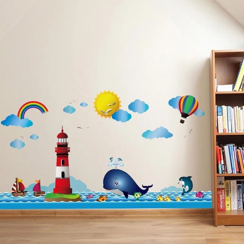 SAMHEZ XH7252 Lighthouse Wall Sticker [50 x 70 cm] xh7252