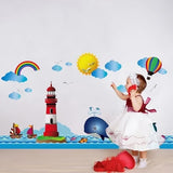 SAMHEZ XH7252 Lighthouse Wall Sticker [50 x 70 cm] xh7252