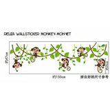 ADEK WALL STICKER MONKEY MONYET GLANTUNGAN ANAK KIDS STIKER DINDING AY7247 Wallsticker