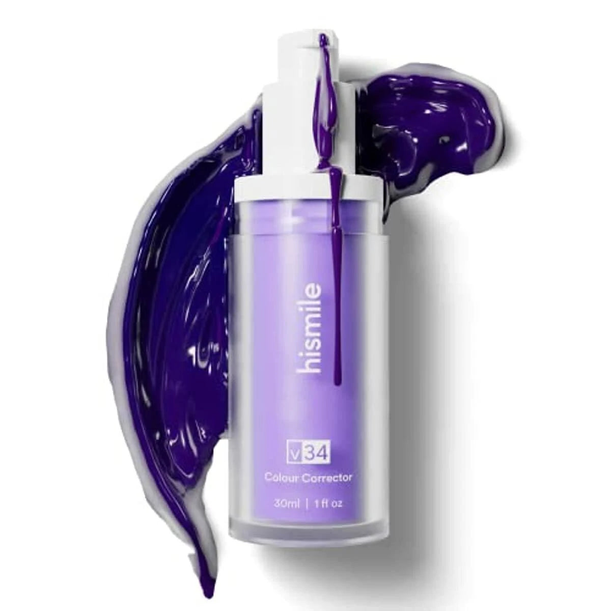 HISMILE V34 Teeth Removing Deep Smoke Stains Gingiva Protection Purple Orthopedic Toothpaste Cleans Oral Cavity Brightness Teeth 30ml
