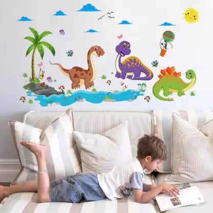 DUNIA STIKER Dinosaurus SK9125 (90x60) - Stiker Dinding / Wall Sticker