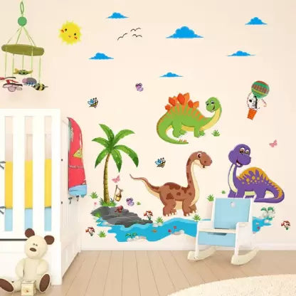 DUNIA STIKER Dinosaurus SK9125 (90x60) - Stiker Dinding / Wall Sticker