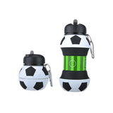 Collapsible Kid's Water Bottle with Basketball Design – Leak-Proof, BPA-Free, Food Grade Silicone(random color)