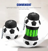 Collapsible Kid's Water Bottle with Basketball Design – Leak-Proof, BPA-Free, Food Grade Silicone(random color)