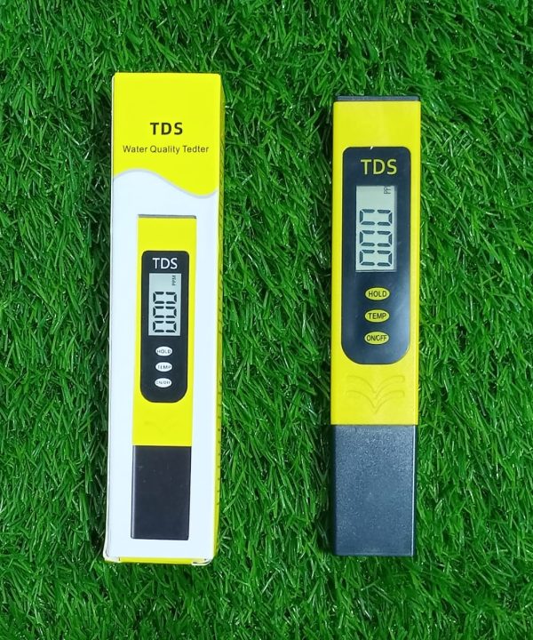Portable Digital Water TDS, EC, And Temperature Meter (3-in-1) With ATC Function, 1ppm Resolution, 0-9990ppm Purity Tester