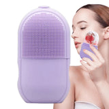 Silicone Cleansing Ice Lattice | Ice Roller Facial Massage | Ice Cube Roller with Scrub - Random color