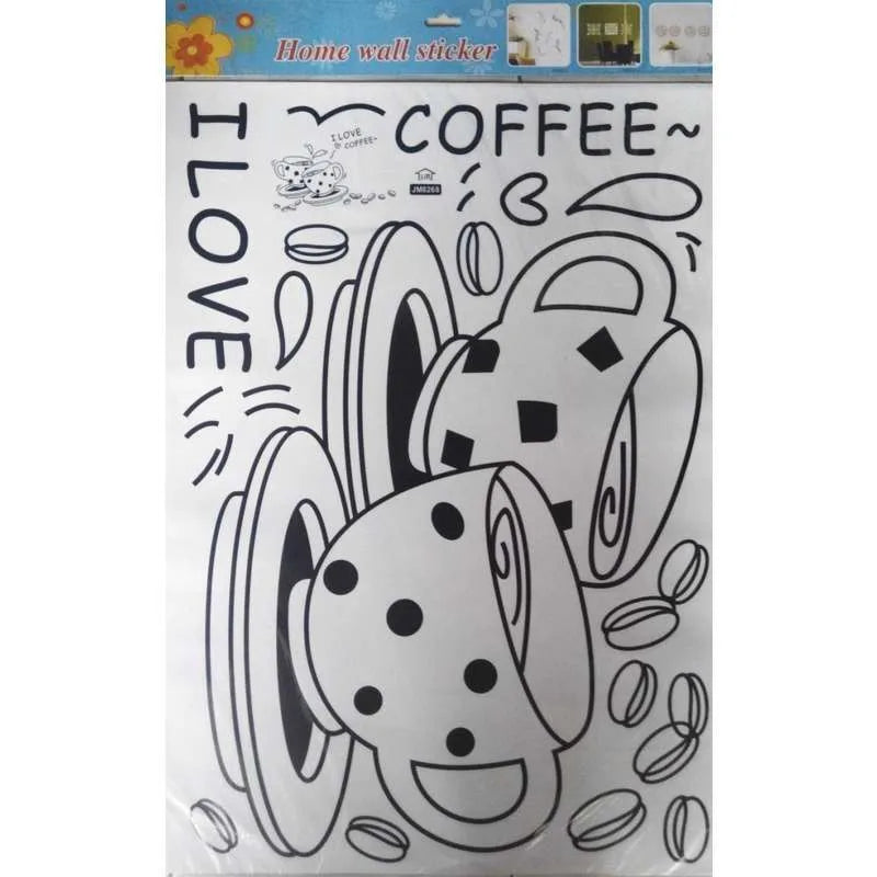 I Love Coffee Wall Stickers JM8268 Wall Sticker Wallpaper