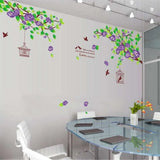 WALLSTICKER 60X90 AY1916A PINK  HIBISCUS WALSTIKER