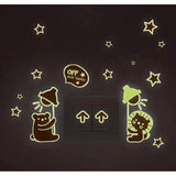 Brown Teddy & Stars Wall Sticker