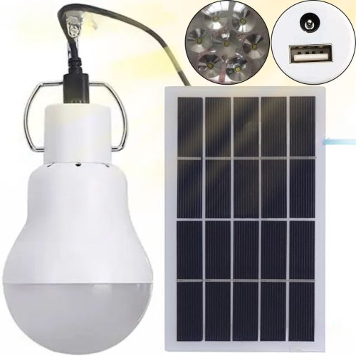 RECHARGEABLE SOLAR LIGHT WITH SOLAR PANEL CL-028MAX CCLamp