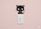Kitty Cat Decal (Set of 2) - Laptop, Wall, Light Switch Decor