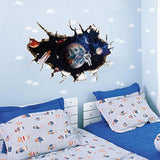 SK9066A 3D Space,The astronauts decorative wall stickers /wall decal 3D Sticker