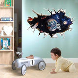 SK9066A 3D Space,The astronauts decorative wall stickers /wall decal 3D Sticker