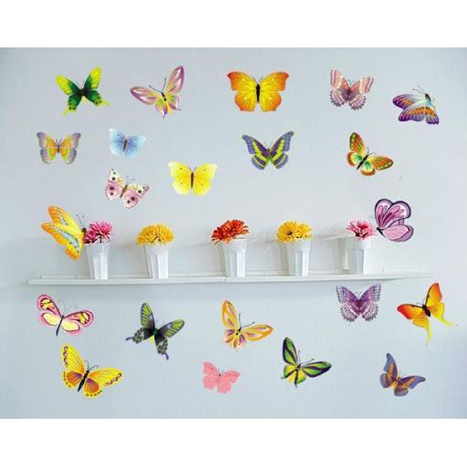 MARET PROMO RELIZA WALL STICKER KUPU KUPU BUTTERFLY WALLSTICKER / WALL STICKER size 50x60cm ncs001