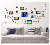 Pvc Elegant Butterfly Wall Paste With Photo Wall Photo Frame size 20x60 q6687d
