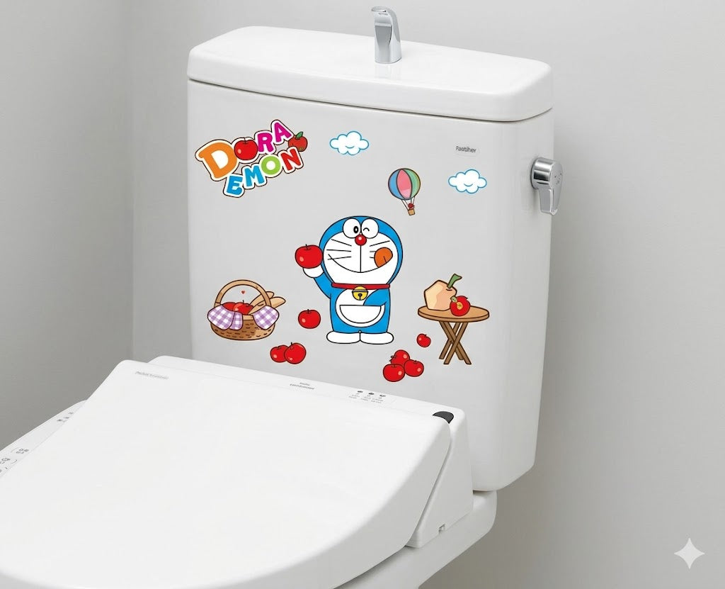 Doraemon Apple Picking Peel and Stick Wall Decals size 30x30 AM888-C