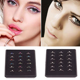 1 pcs Random Design Golden Nose Ring Trending Piercing Nose Ring