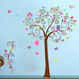 JM7250AB Owl Tree Wall Stickers for Kids Rooms 2pcs=1set Large Home Decor